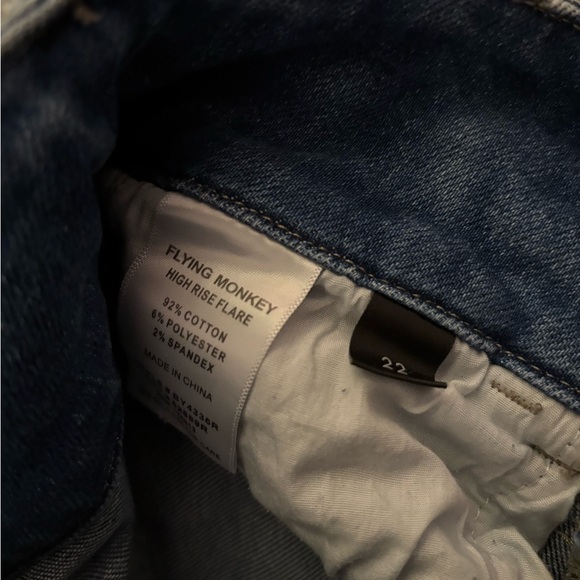 👖Flying Monkey Hugh Rise flare Jeans with Distressing👖 - Picture 7 of 7